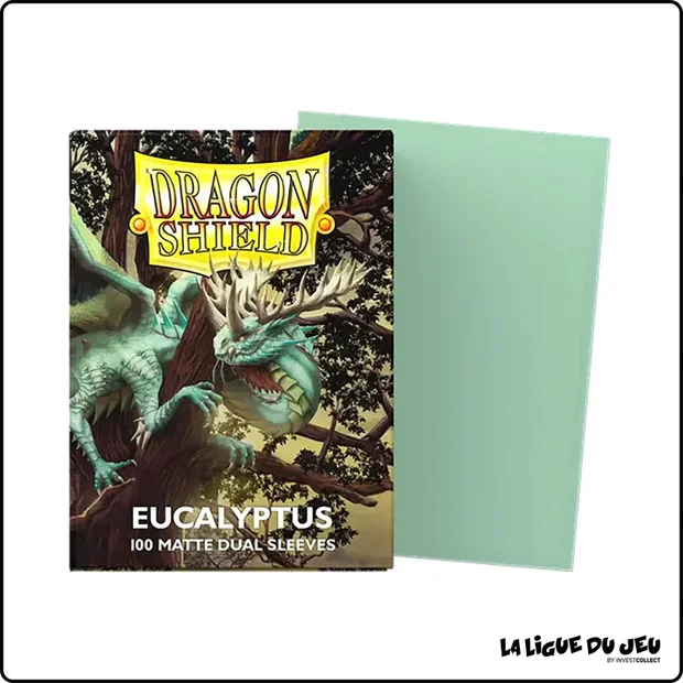 Sleeve - Dragon Shield - Protèges Cartes Dual Matte - Format Standard - Eucalyptus - par 100