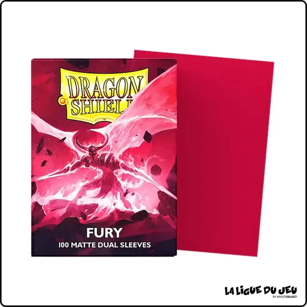 Sleeve - Dragon Shield - Protèges Cartes Dual Matte - Format Standard - Fury - par 100