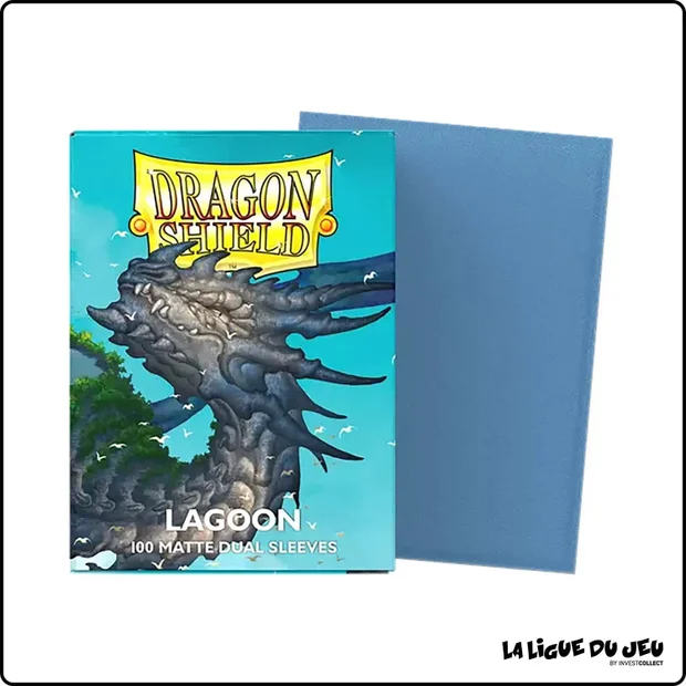 Sleeve - Dragon Shield - Protèges Cartes Dual Matte - Format Standard - Lagoon - par 100