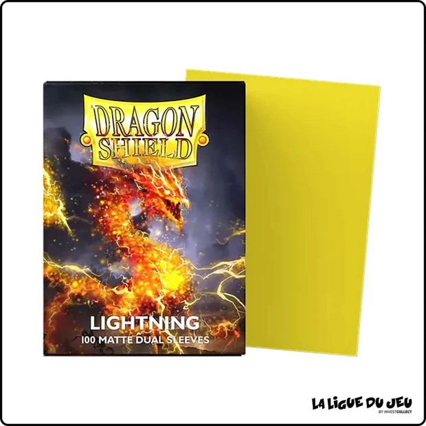 Sleeve - Dragon Shield - Protèges Cartes Dual Matte - Format Standard - Lightning - par 100