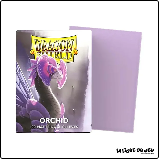 Sleeve - Dragon Shield - Protèges Cartes Dual Matte - Format Standard - Orchid - par 100