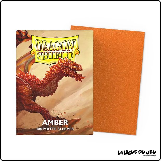 Sleeve - Dragon Shield - Protèges Cartes - Format Standard - Amber Mat - par 100