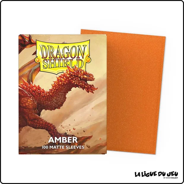 Sleeve - Dragon Shield - Protèges Cartes - Format Standard - Amber Mat - par 100