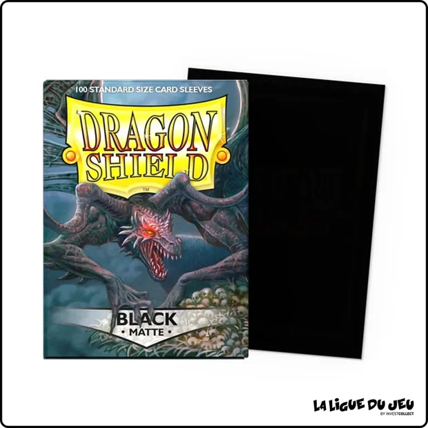 Sleeve - Dragon Shield - Protèges Cartes - Format Standard - Black Matte - par 100