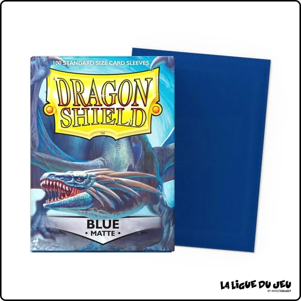Sleeve - Dragon Shield - Protèges Cartes - Format Standard - Blue Mat - par 100
