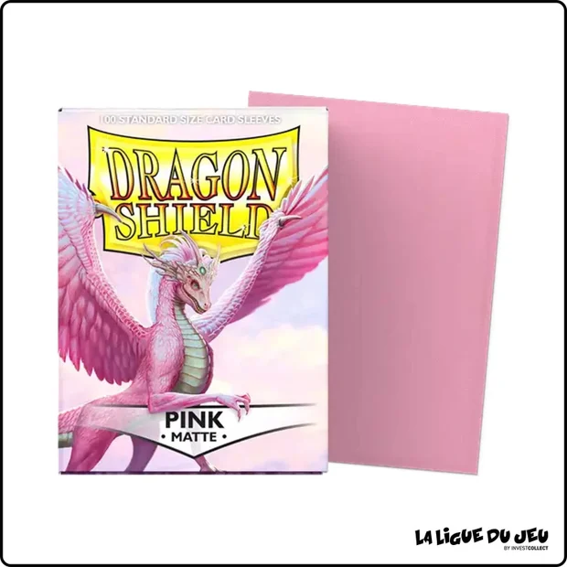 Sleeve - Dragon Shield - Protèges Cartes - Format Standard - Pink Mat - par 100
