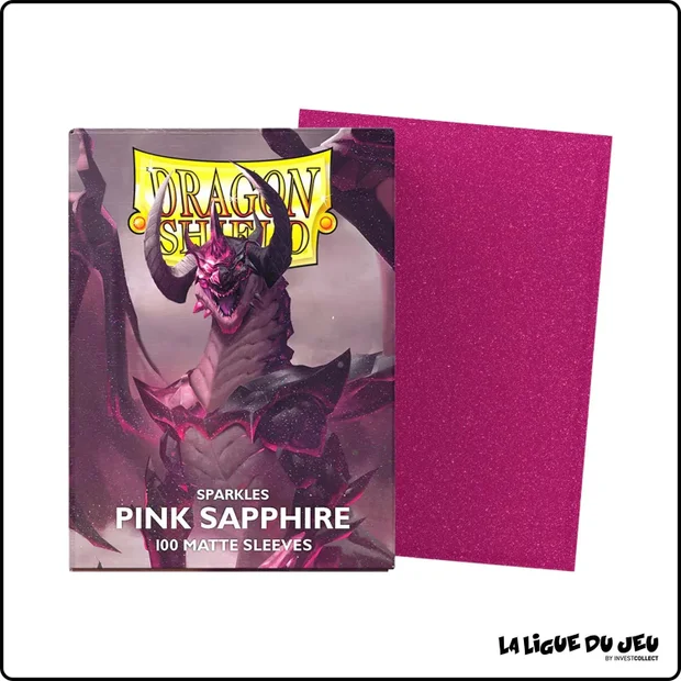 Sleeve - Dragon Shield - Protèges Cartes - Format Standard - Pink Sapphire Matte - par 100