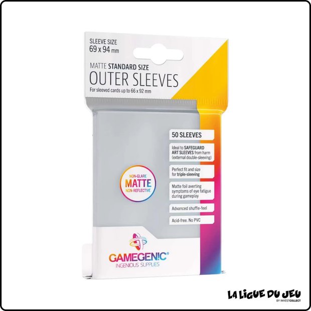 Sleeve - Gamegenic - Format Standard - Cover Size - Matte - Par 50
