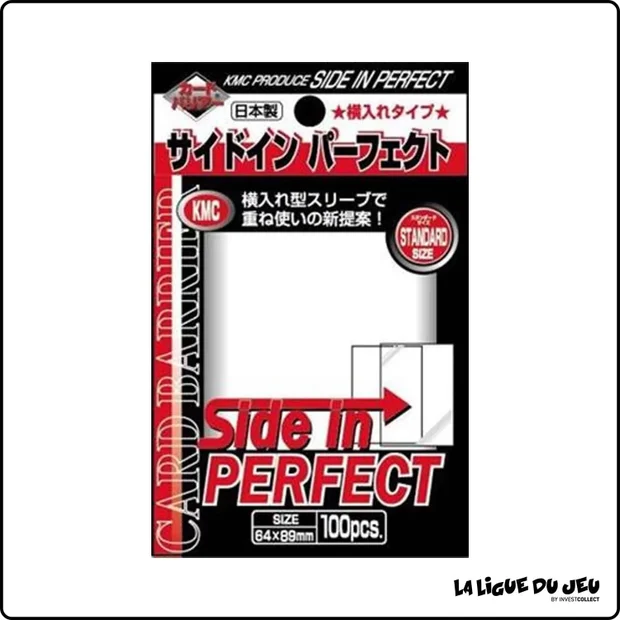 Sleeve - KMC - Side In Perfect - Protèges Cartes Standard - Transparent - par 100