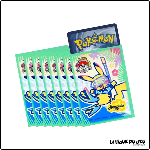 Sleeve - Play! Pokemon - World Championships Honolulu 2024 Competitor - Scellé - par 65