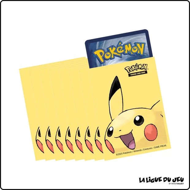 Sleeve - Pokemon - Ultra PRO - Protèges Cartes - Format Standard - Pikachu - par 65