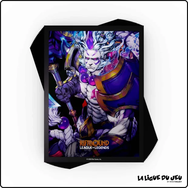 Sleeve - Riftbound - Set 2 : Spiritforged - Protèges Cartes - Format Standard - Darius - par 100