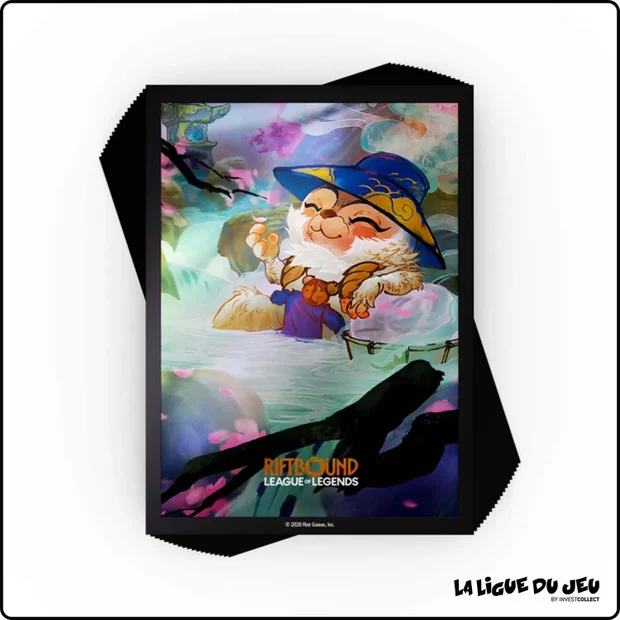 Sleeve - Riftbound - Set 2 : Spiritforged - Protèges Cartes - Format Standard - Teemo - par 100