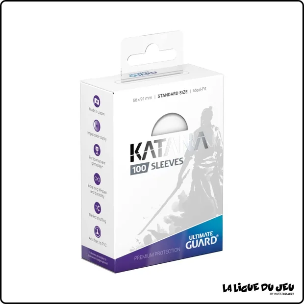 Sleeve - Ultimate Guard - Protèges Cartes Standard - Katana - Blanc - par 100