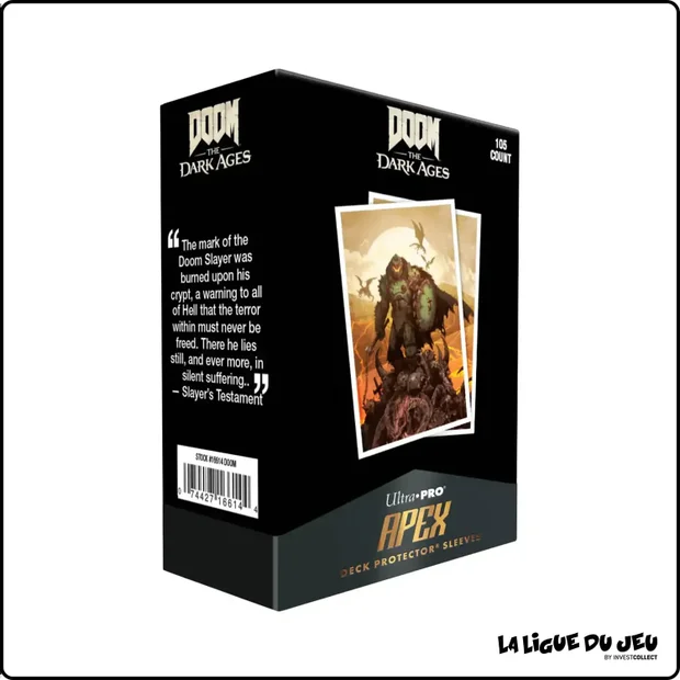 Sleeve - Ultra Pro - Apex - Format Standard - Doom The Dark Ages - Wrath - par 105