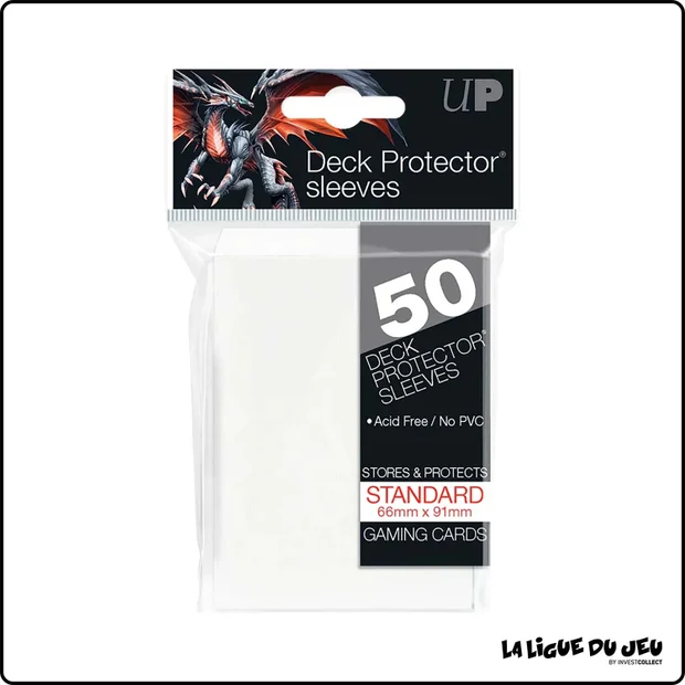Sleeve - Ultra PRO - Protèges Cartes - Format Standard - Blanc - par 50