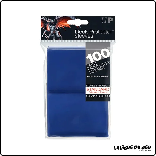 Sleeve - Ultra PRO - Protèges Cartes - Format Standard - Bleu Foncé - par 100