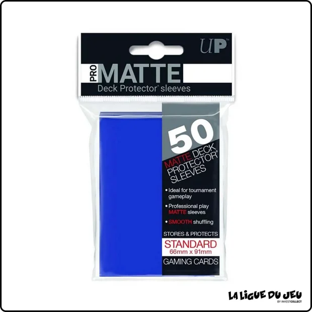 Sleeve - Ultra PRO - Protèges Cartes - Format Standard - Bleu Matte - par 50