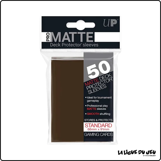 Sleeve - Ultra PRO - Protèges Cartes - Format Standard - Marron Matte - par 50