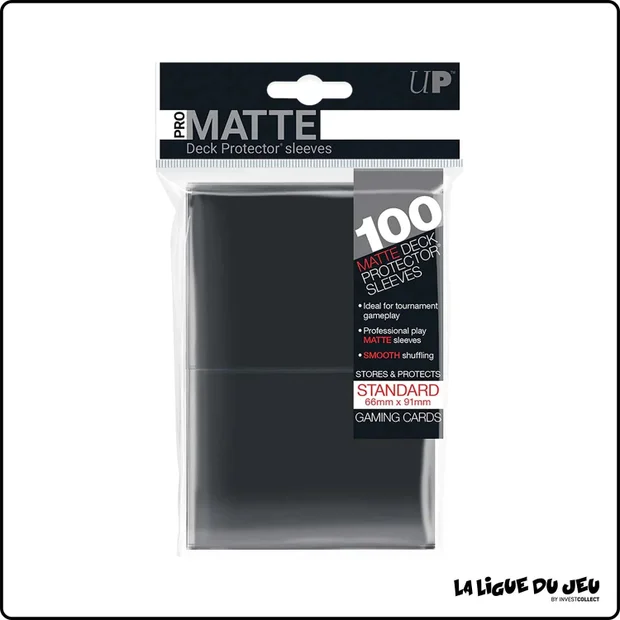 Sleeve - Ultra PRO - Protèges Cartes - Format Standard - Noir Matte - par 100