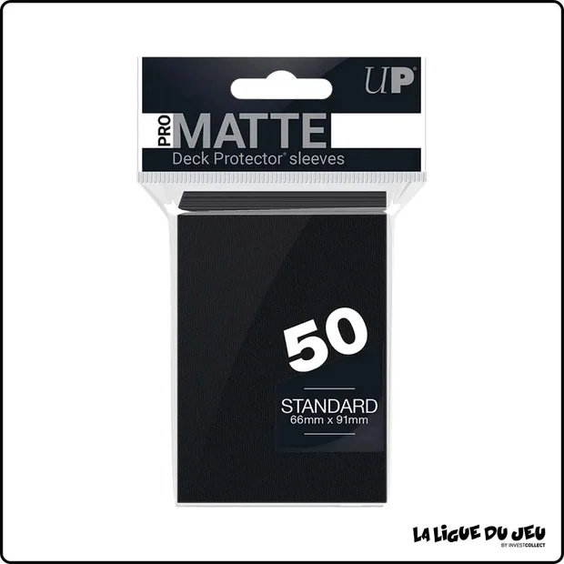 Sleeve - Ultra PRO - Protèges Cartes - Format Standard - Noir Matte - par 50