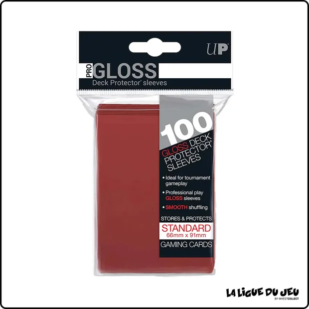 Sleeve - Ultra PRO - Protèges Cartes - Format Standard - Rouge - par 100