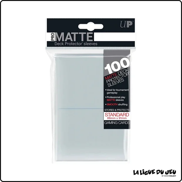 Sleeve - Ultra PRO - Protèges Cartes - Format Standard - Transparent Matte - par 100