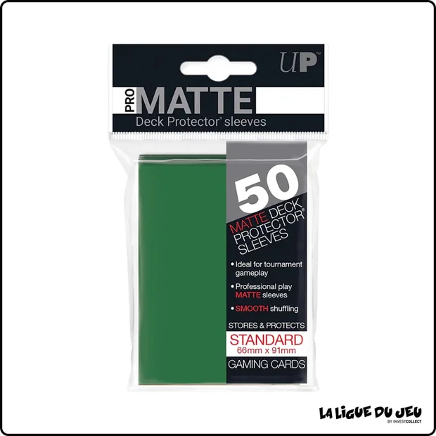 Sleeve - Ultra PRO - Protèges Cartes - Format Standard - Vert Matte - par 50