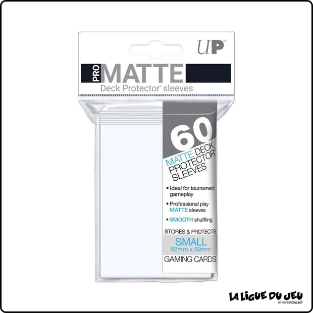 Sleeve - Ultra PRO - Protèges Cartes Small - Format Japonais - Blanc Matte - par 60