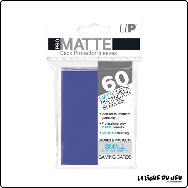 Sleeve - Ultra PRO - Protèges Cartes Small - Format Japonais - Bleu Matte - par 60