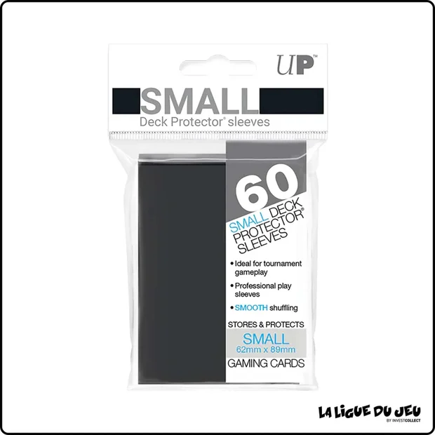 Sleeve - Ultra PRO - Protèges Cartes Small - Format Japonais - Noir - par 60