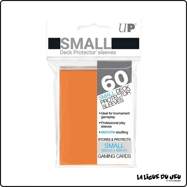 Sleeve - Ultra PRO - Protèges Cartes Small - Format Japonais - Orange - par 60