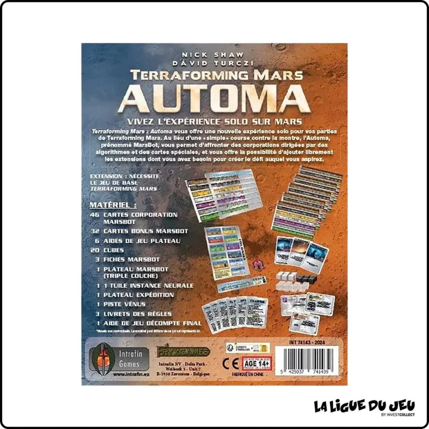 Terraforming Mars - Extension : Automa
