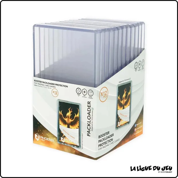 TopLoader - Phoenix Shield - PackLoader Protection Booster - Transparent - par 12
