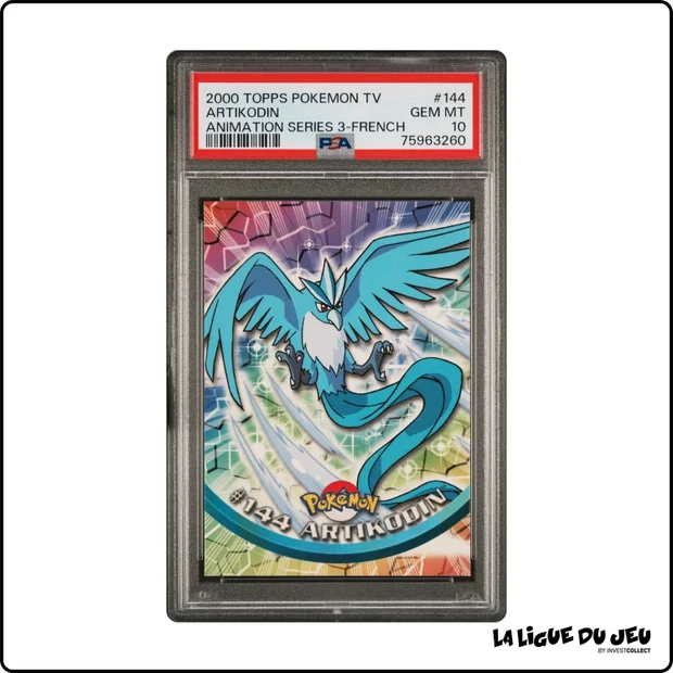 Topps - Pokemon - TV Animation - Artikodin - 144 - PSA 10 - Français