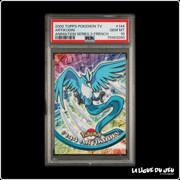 Topps - Pokemon - TV Animation - Artikodin - 144 - PSA 10 - Français