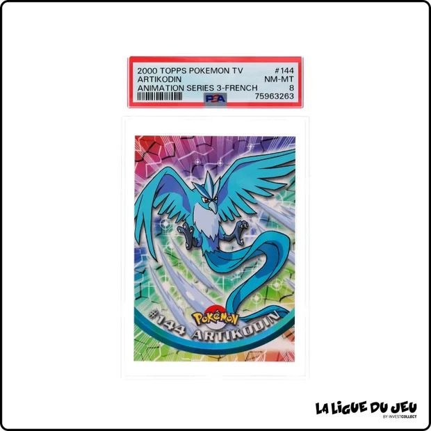 Topps - Pokemon - TV Animation - Artikodin - PSA 8 - Français