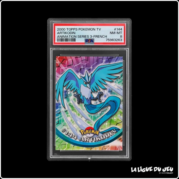 Topps - Pokemon - TV Animation - Artikodin - PSA 8 - Français