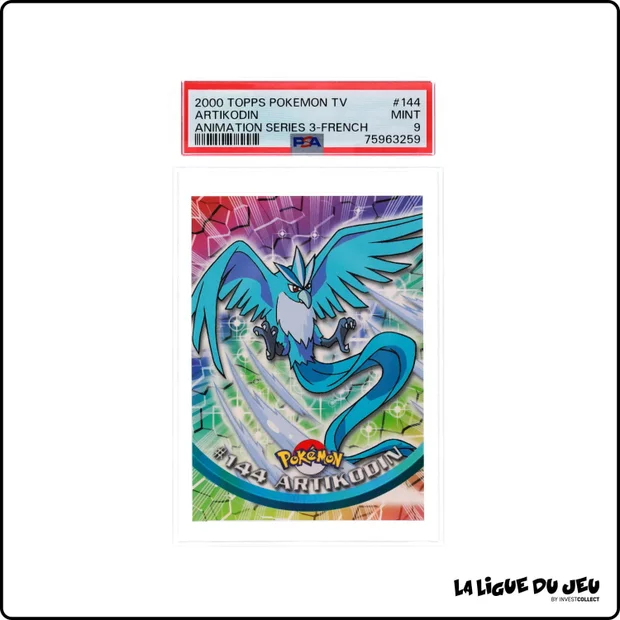 Topps - Pokemon - TV Animation - Artikodin - PSA 9 - Français