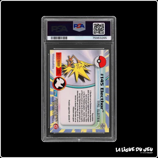 Topps - Pokemon - TV Animation - Électhor - PSA 8 - Français