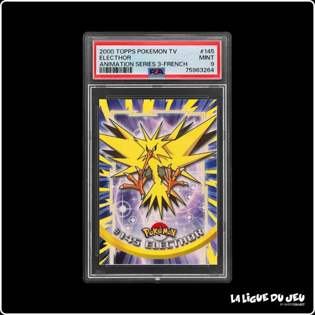 Topps - Pokemon - TV Animation - Électhor - PSA 9 - Français