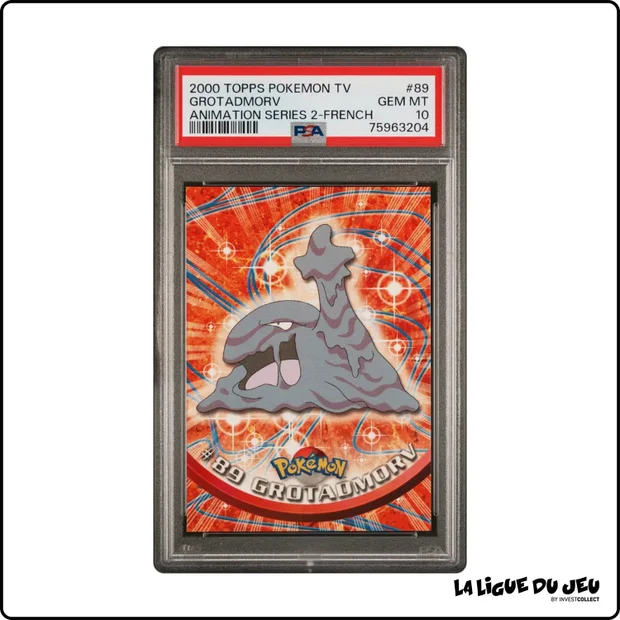 Topps - Pokemon - TV Animation - Grotadmorv - 89 - PSA 10 - Français