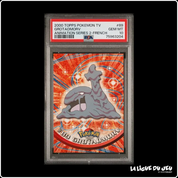 Topps - Pokemon - TV Animation - Grotadmorv - 89 - PSA 10 - Français