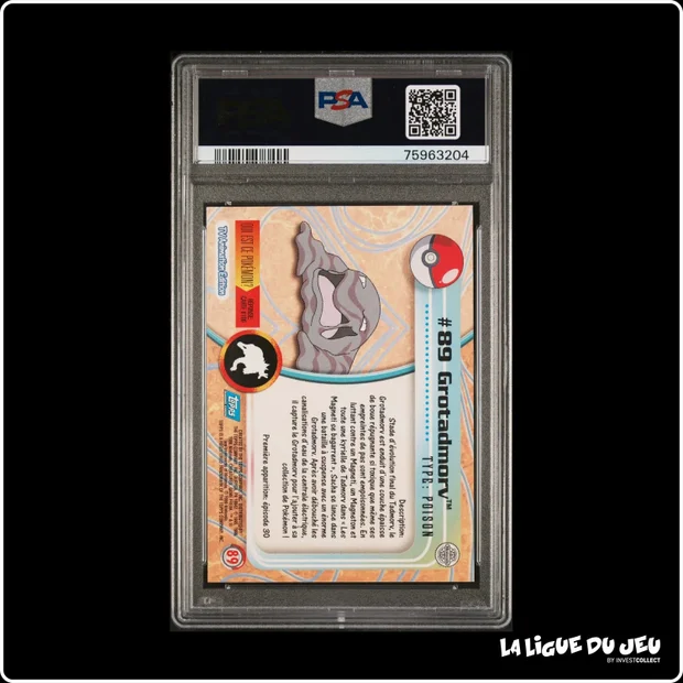Topps - Pokemon - TV Animation - Grotadmorv - 89 - PSA 10 - Français