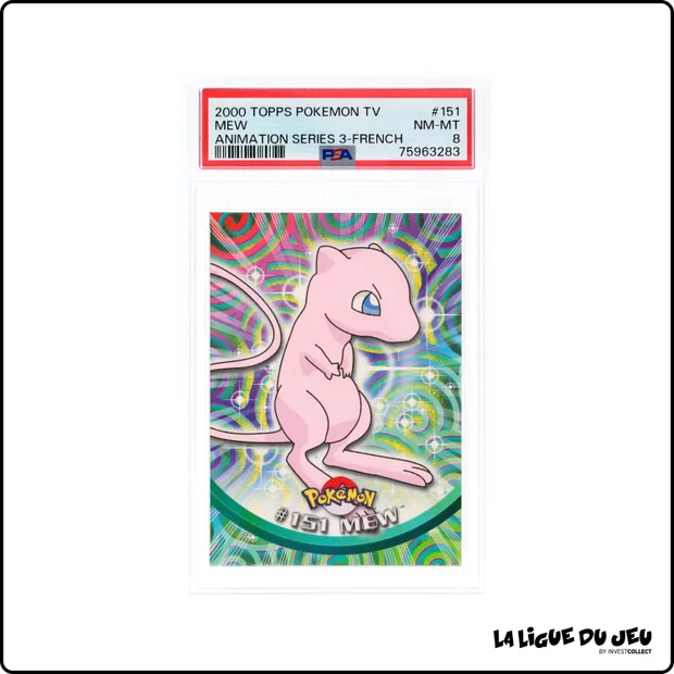 Topps - Pokemon - TV Animation - Mew - PSA 8 - Français