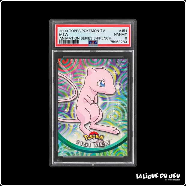 Topps - Pokemon - TV Animation - Mew - PSA 8 - Français