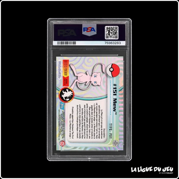 Topps - Pokemon - TV Animation - Mew - PSA 8 - Français