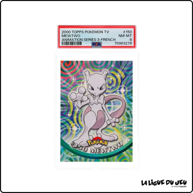 Topps - Pokemon - TV Animation - Mewtwo - PSA 8 - Français