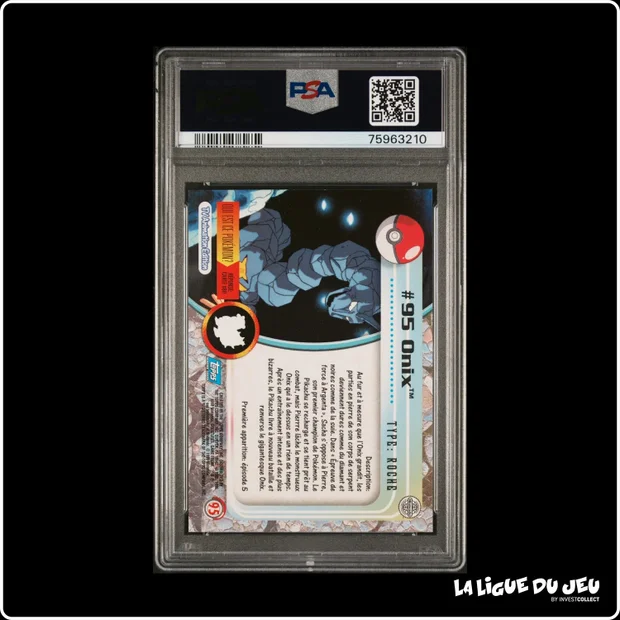 Topps - Pokemon - TV Animation - Onix - 95 - PSA 10 - Français