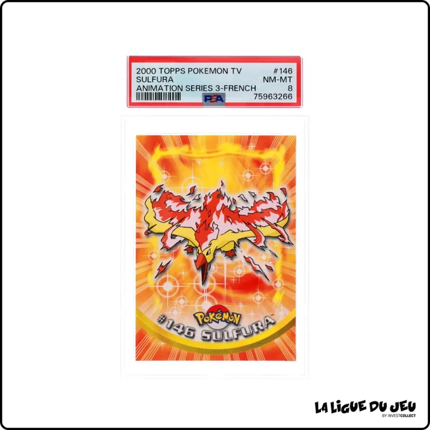Topps - Pokemon - TV Animation - Sulfura - PSA 8 - Français